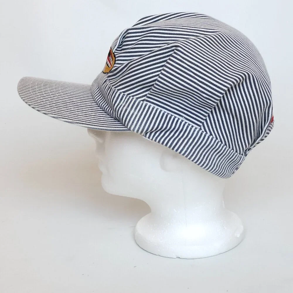 OTTAWA O-Train Hat OC Transpo Conductor Hat Hickory Stripe Embroidered - Picture 4 of 9